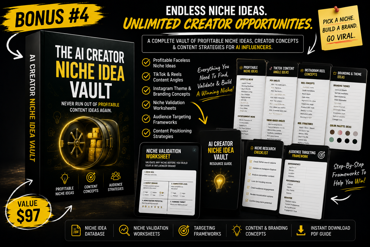 Bonus #4 — The AI Creator Niche Idea Vault